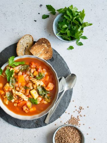 Winter Vegetable Minestrone Soup