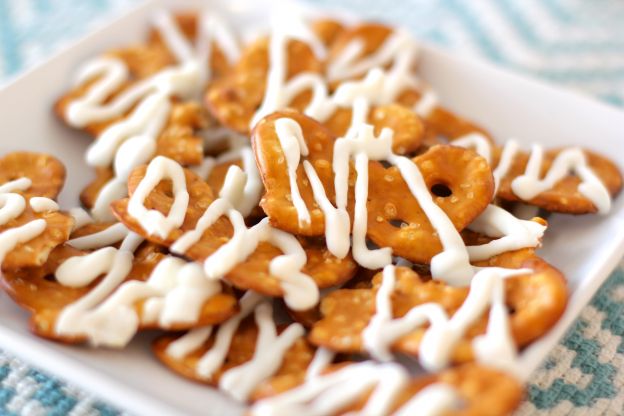 Yogurt-covered pretzels