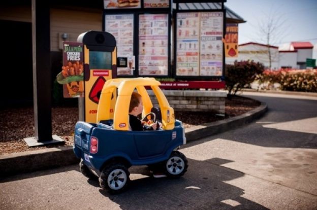 Hello, yes, I would like a milkshake, fries and chicken nuggets please.