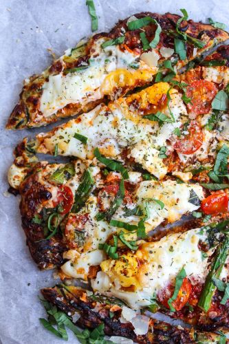 Zucchini Crust Breakfast Pizza