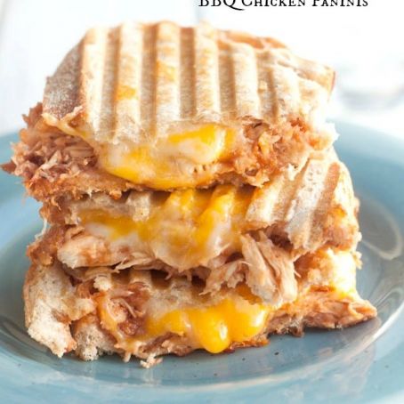 Three Cheese BBQ Chicken Paninis