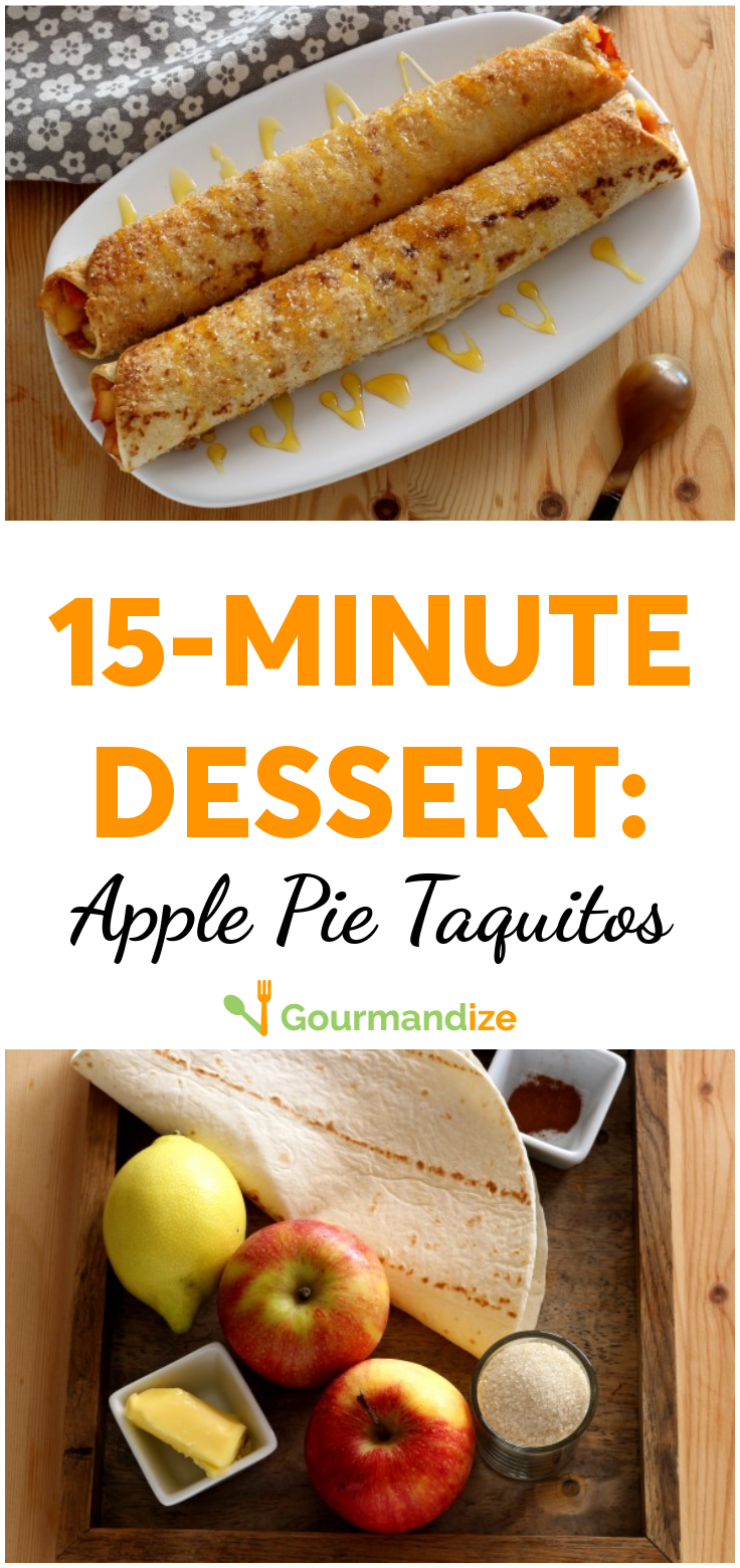 15-minute dessert: Apple pie taquitos